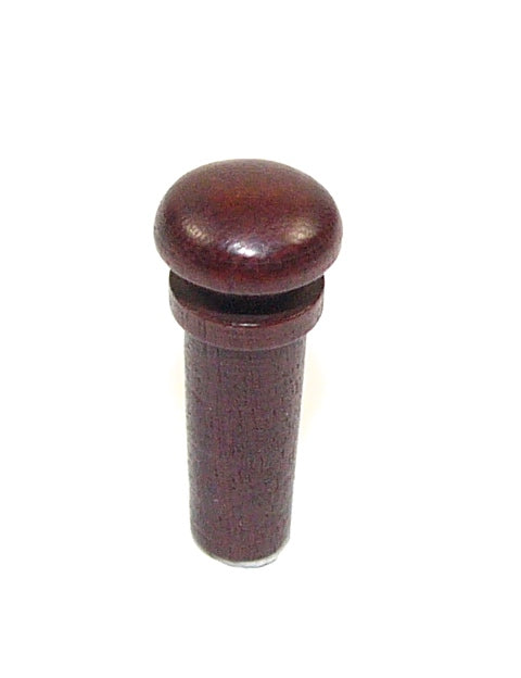 1/10 size rosewood violin end pin button stud mother of pearl inlay