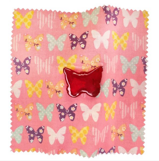 Butterfly shaped rockin rosin violin viola cello with patterned cloth