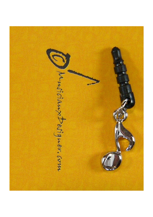 Musician Designer metal single music quaver mobile phone Plug - 3.5mm Jack