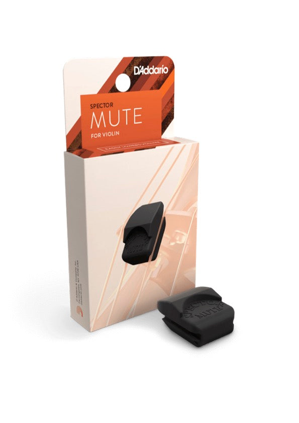 SPECTOR Violin Mute BLACK 4/4 - 3/4 Size easy install/usage