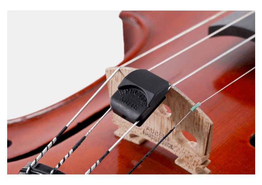 SPECTOR Violin Mute BLACK 4/4 - 3/4 Size easy install/usage