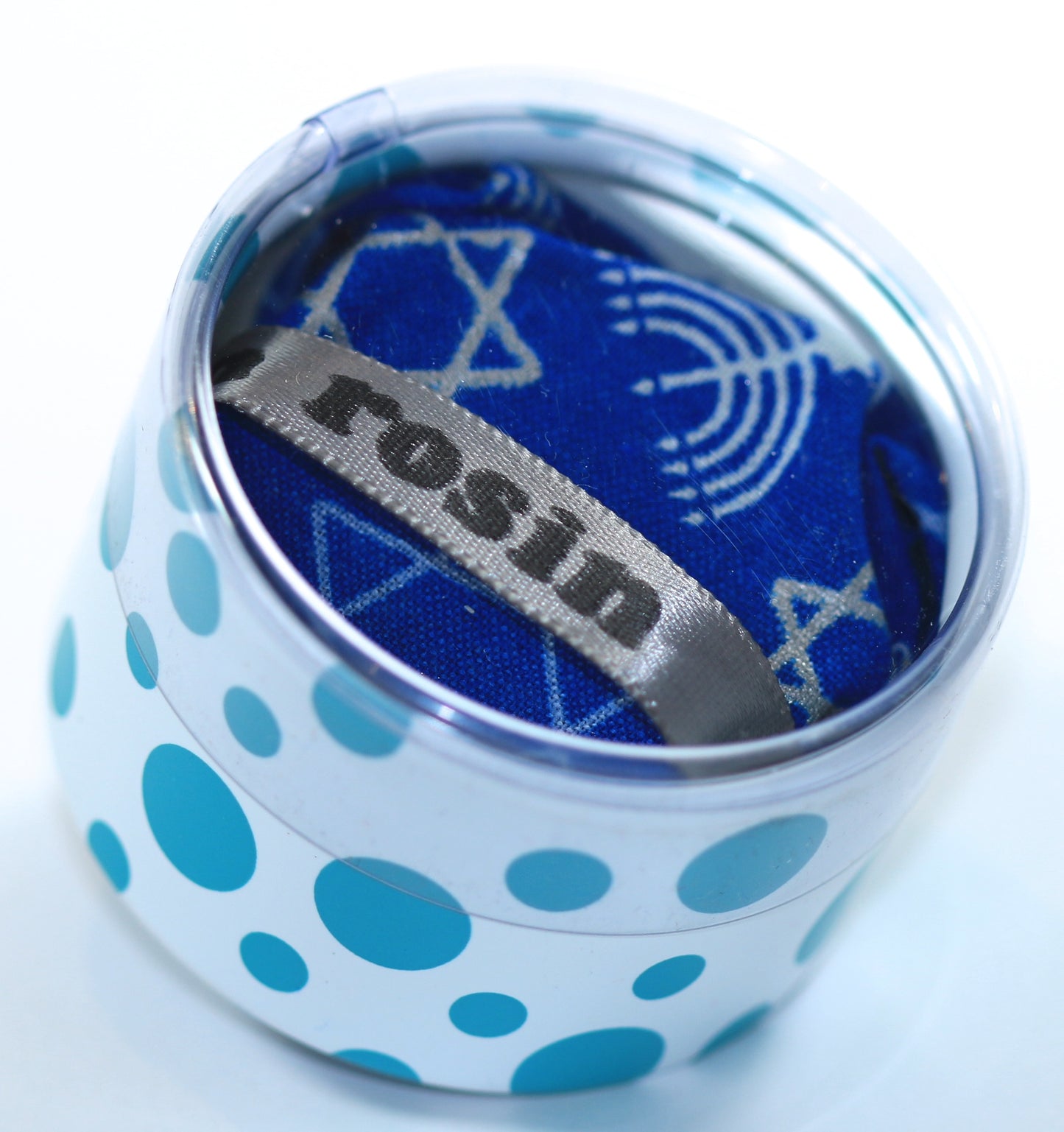 Star of David Rockin Rosin for violin viola or cello, patterned cloth