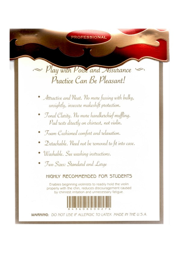 Original STANDARD 4/4 Strad-Pad violin chin rest padding adhesive attachment