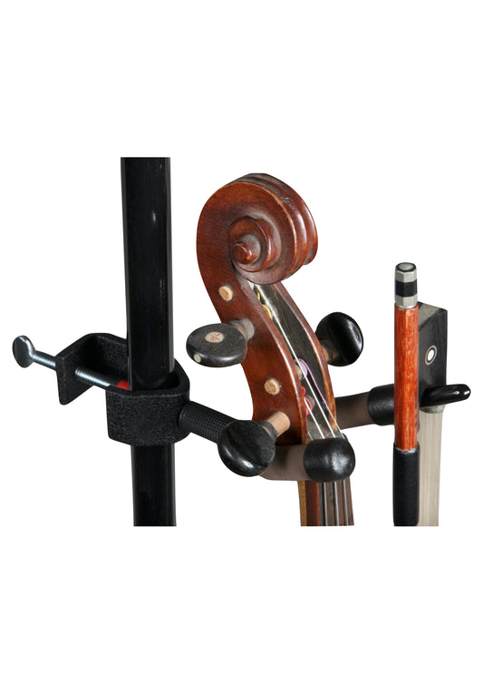 String Swing violin & bow music stand microphone stand hanger Made in USA