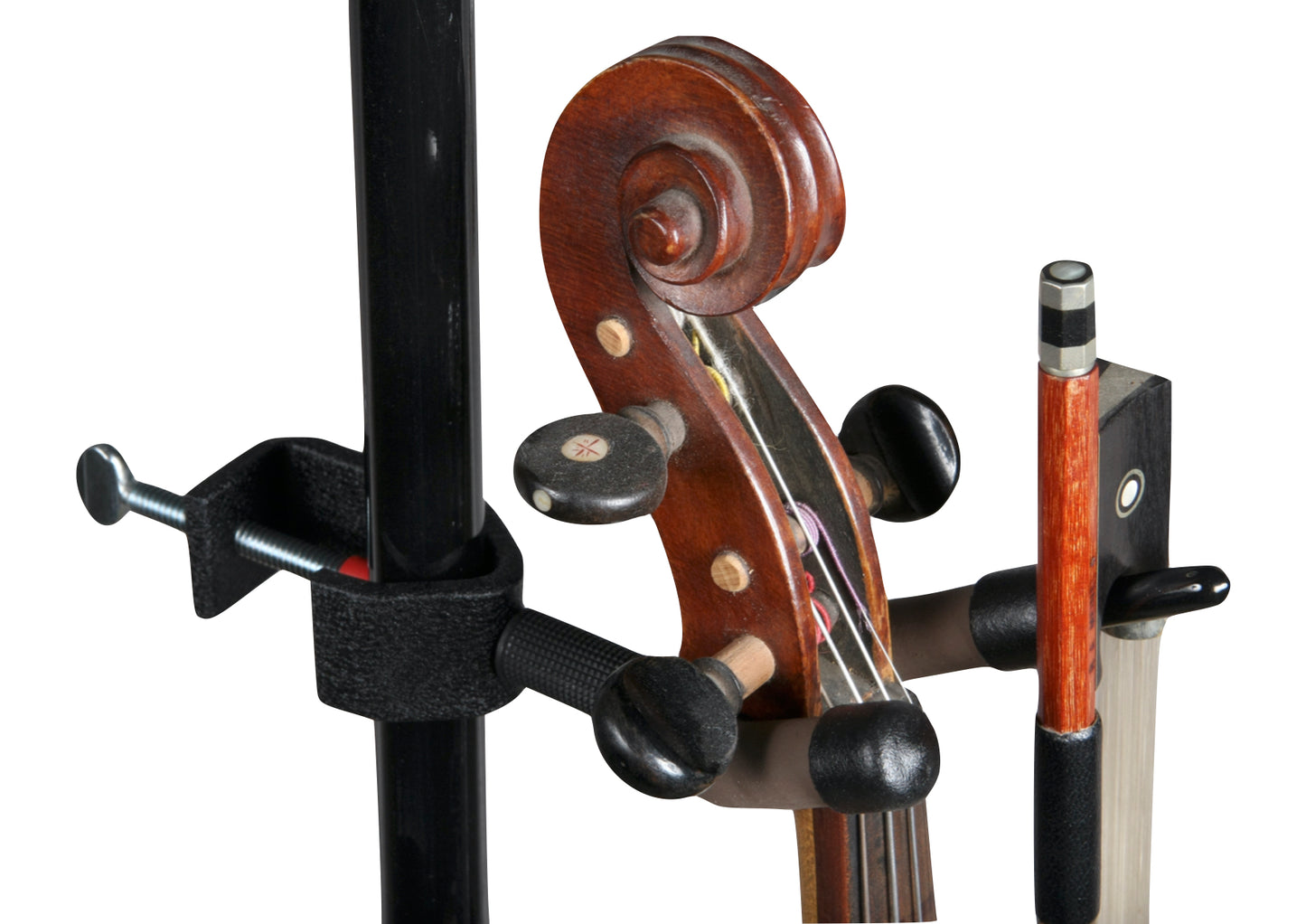 String Swing violin & bow music stand microphone stand hanger Made in USA