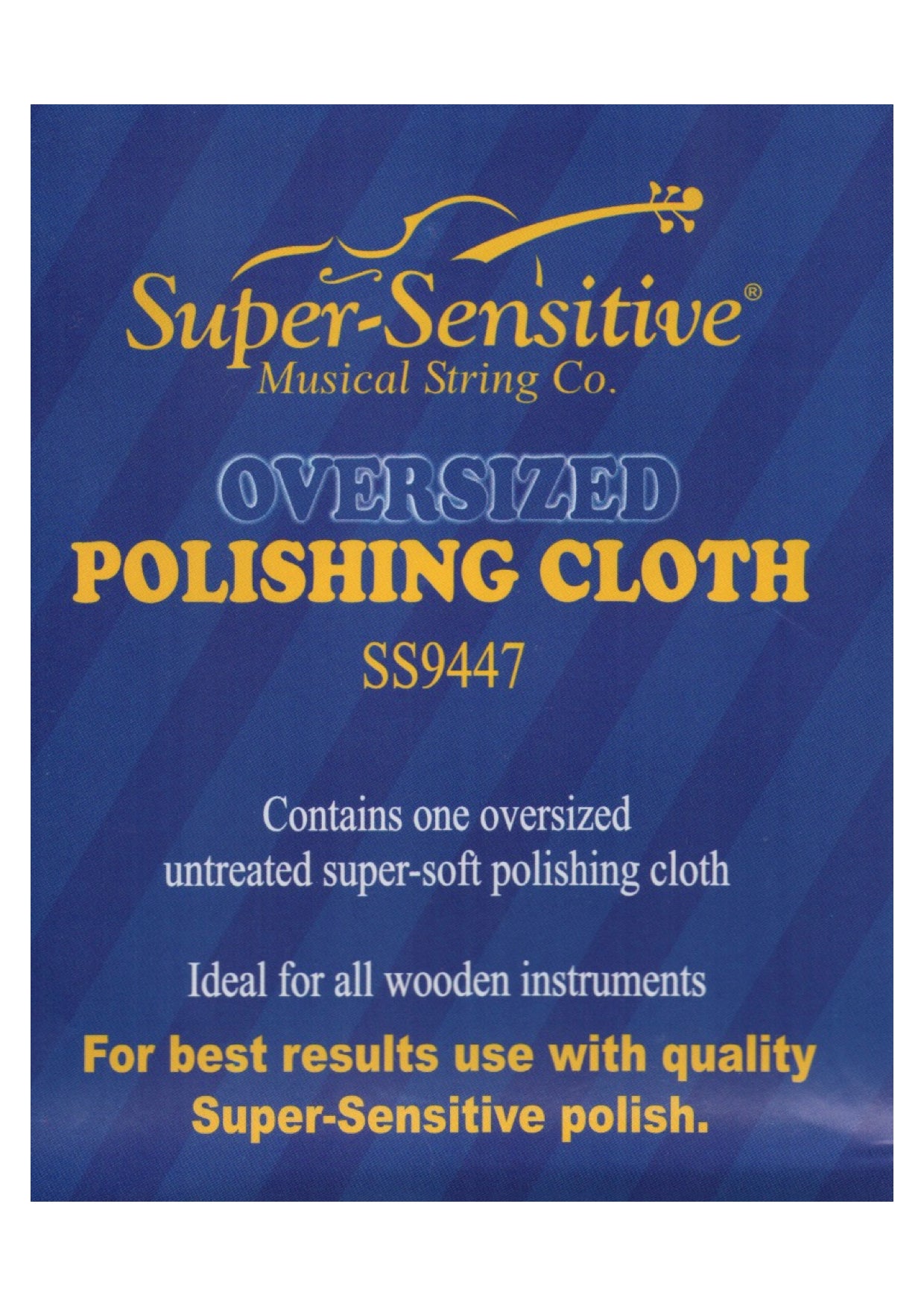 Super-Sensitive brand polishing cloth for string instruments soft lint free USA