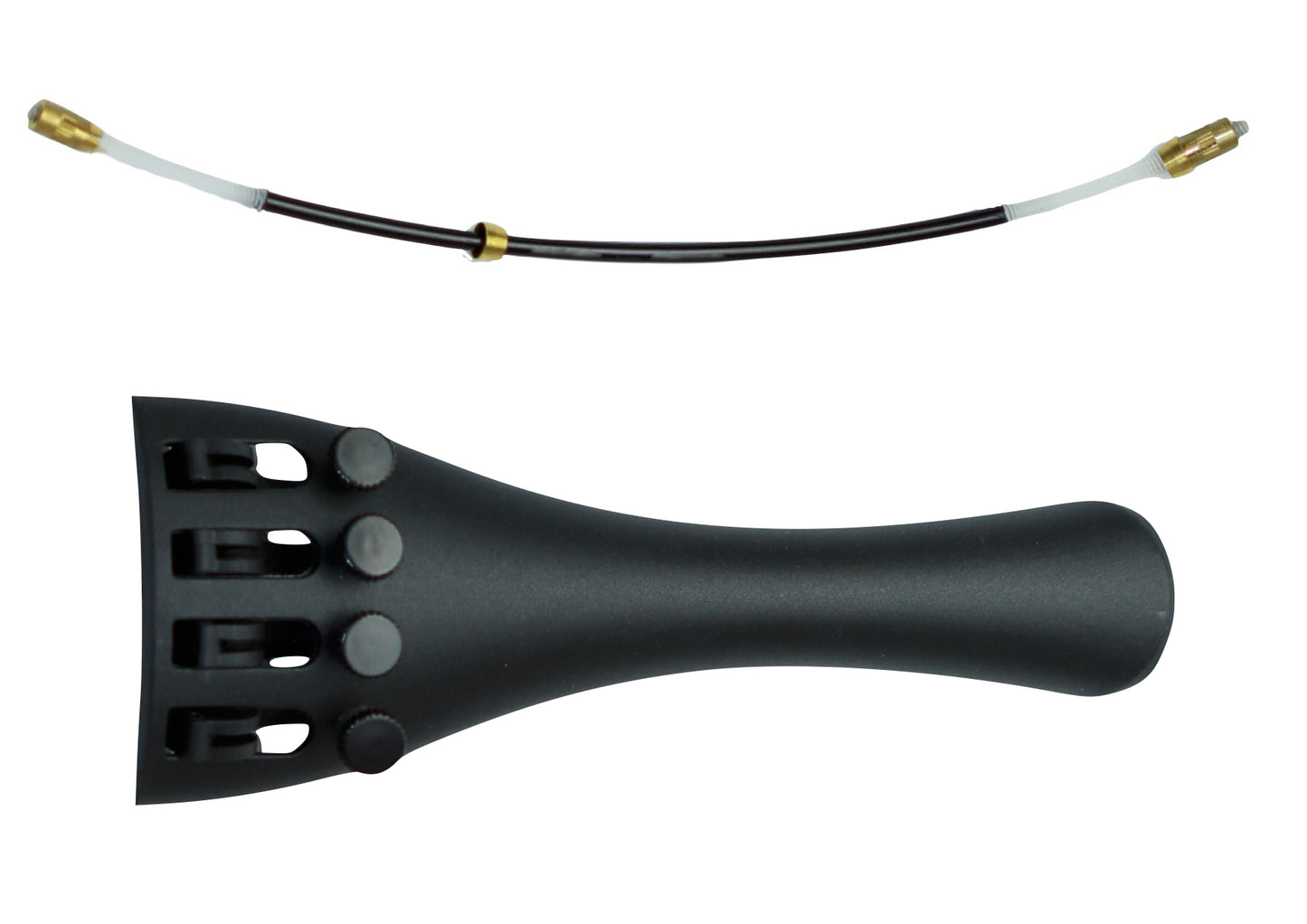 1/4 size durable violin tailpiece built in fine tuners free nylon tie