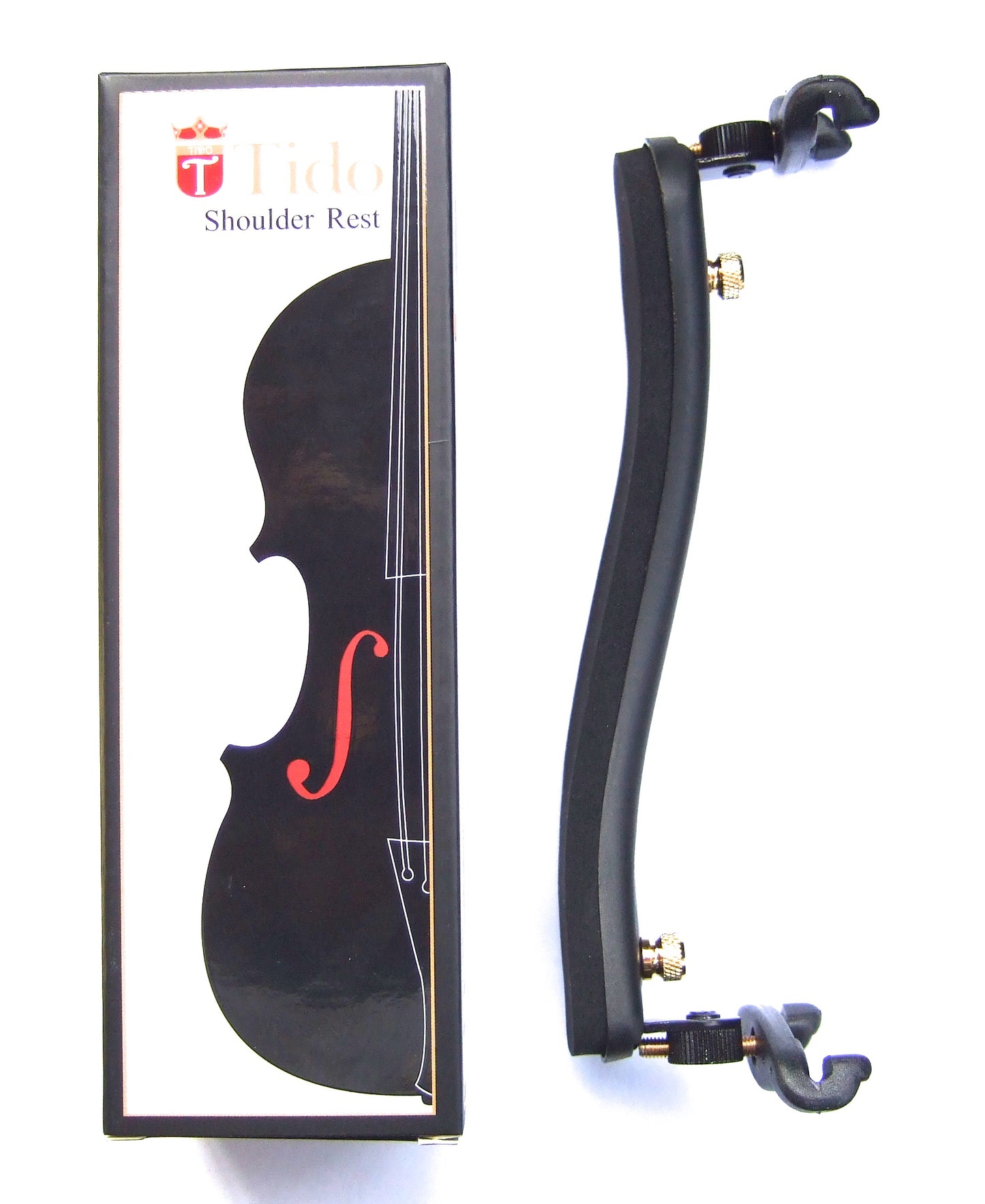 Tido violin shoulder rest soft foam padding strong metal brackets 1/4 -1/8 size