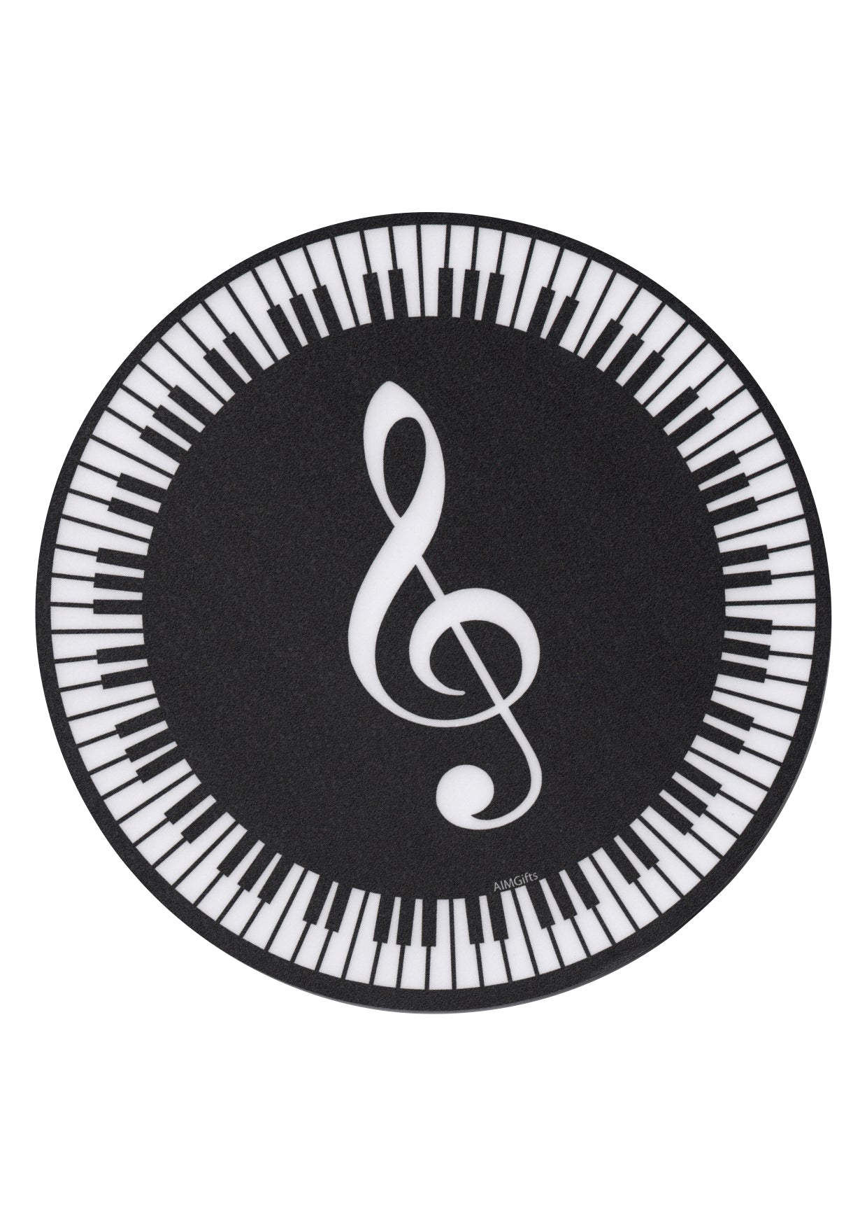 Treble clef keyboard design music computer mouse pad thick rubber base