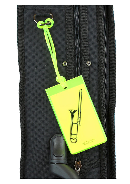 Albert Elovitz AIM Gifts Silicone Bag Tag Trombone Yellow