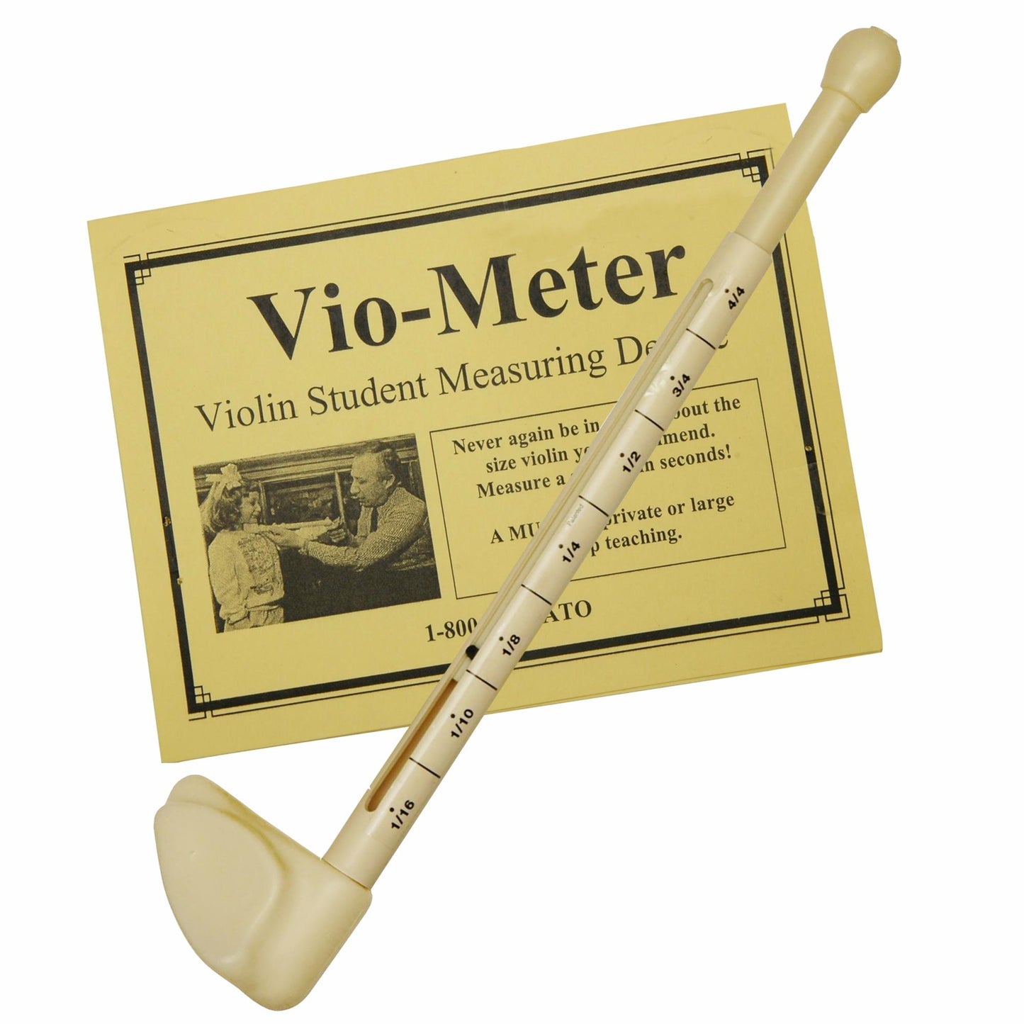 Vio-Meter Violin measuring device to fit students to correct sized instrument