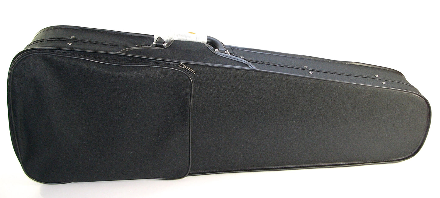 Deluxe size adjustable (14”-16.5”) black blue dart viola case many features