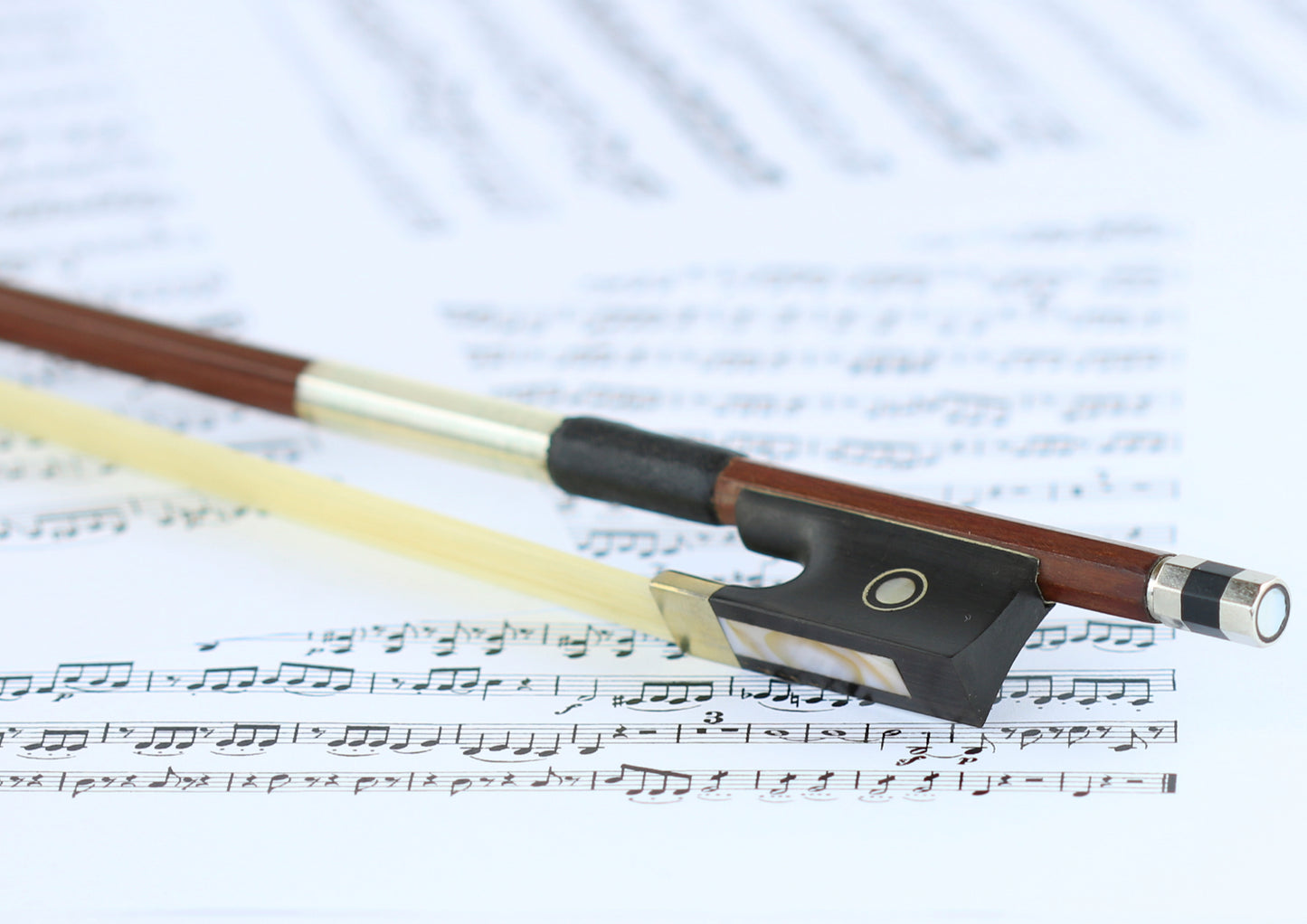 1/8 size violin bow octagonal brazilwood stick ebony frog