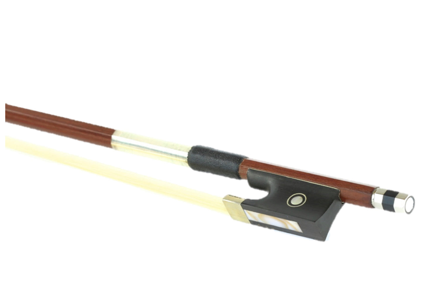 1/2 Size violin bow octagonal brazilwood stick ebony frog