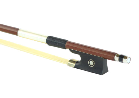 1/4 size violin bow octagonal brazilwood stick ebony frog
