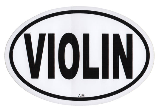 AIM Gifts Oval Bumper Sticker VIOLIN