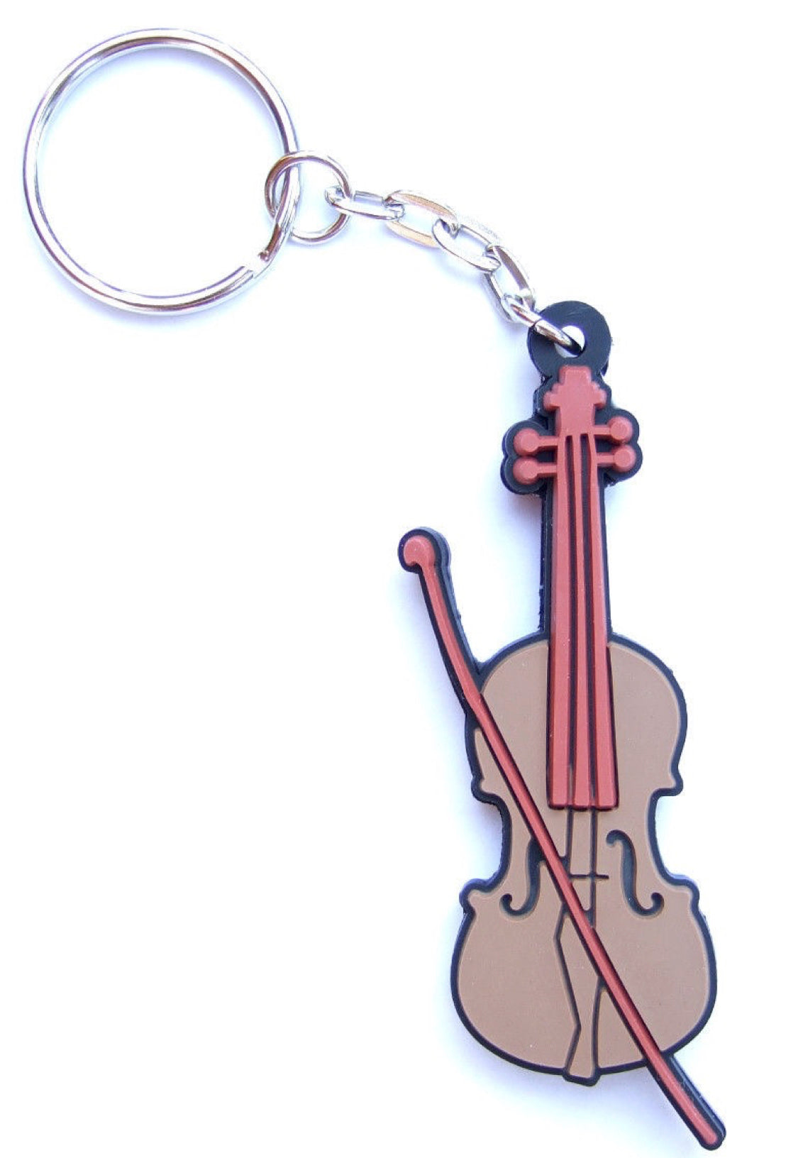 Violin & bow keyring double sided design made of quality materials