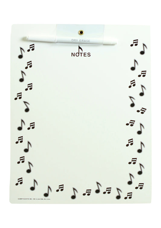 AIM brand magnetic music themed whiteboard erasable marker included