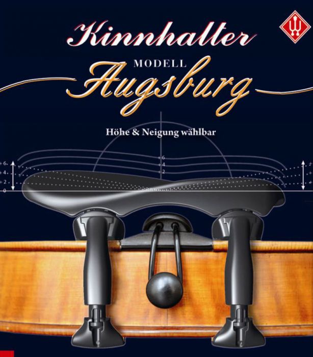 Wittner Augsburg centre violin chin rest 3/4 Size tilt & height adjustable