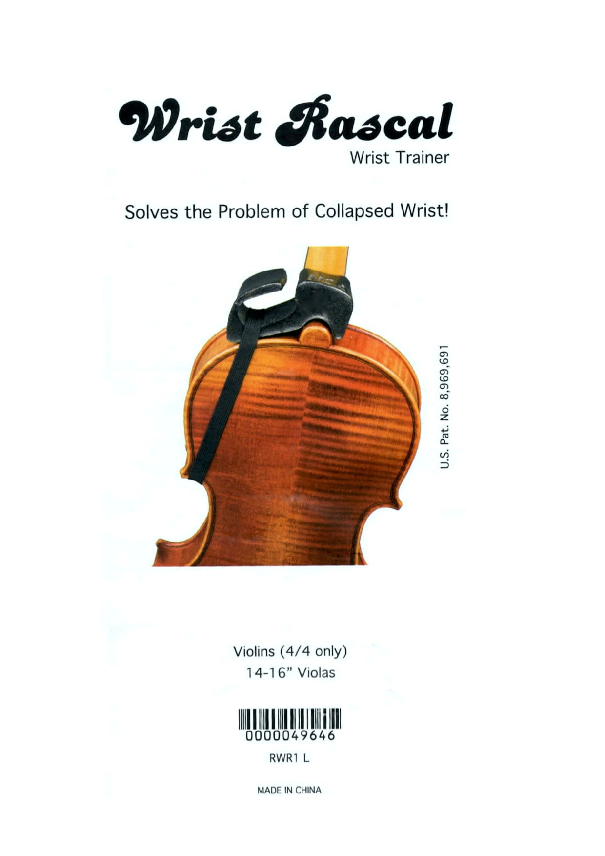 Wrist Rascal 4/4 violin 14-16” viola left hand posture developing correcting aid