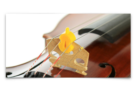 Original tourte single hole yellow rubber violin viola mute 3/4 - 4/4 size