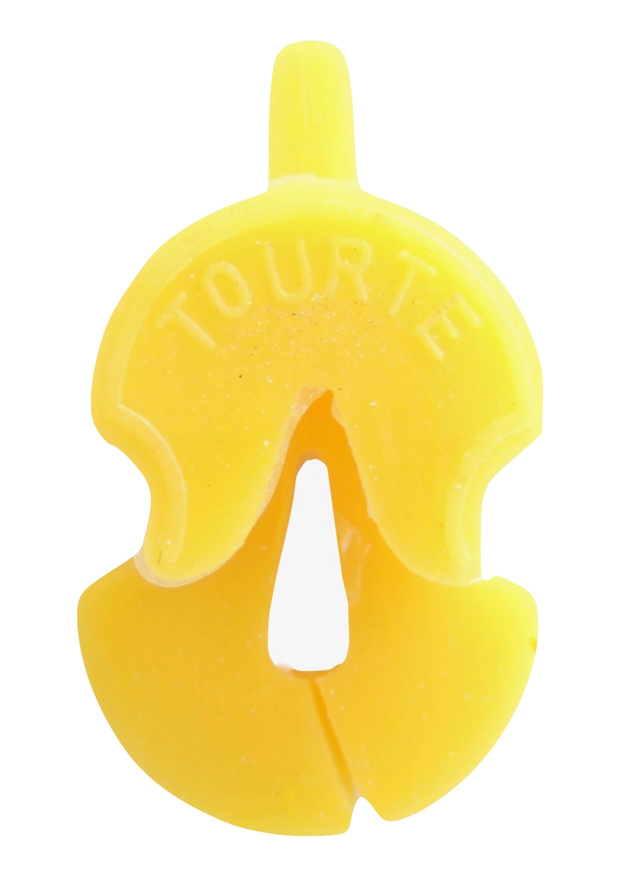 Original tourte single hole yellow rubber violin viola mute 3/4 - 4/4 size