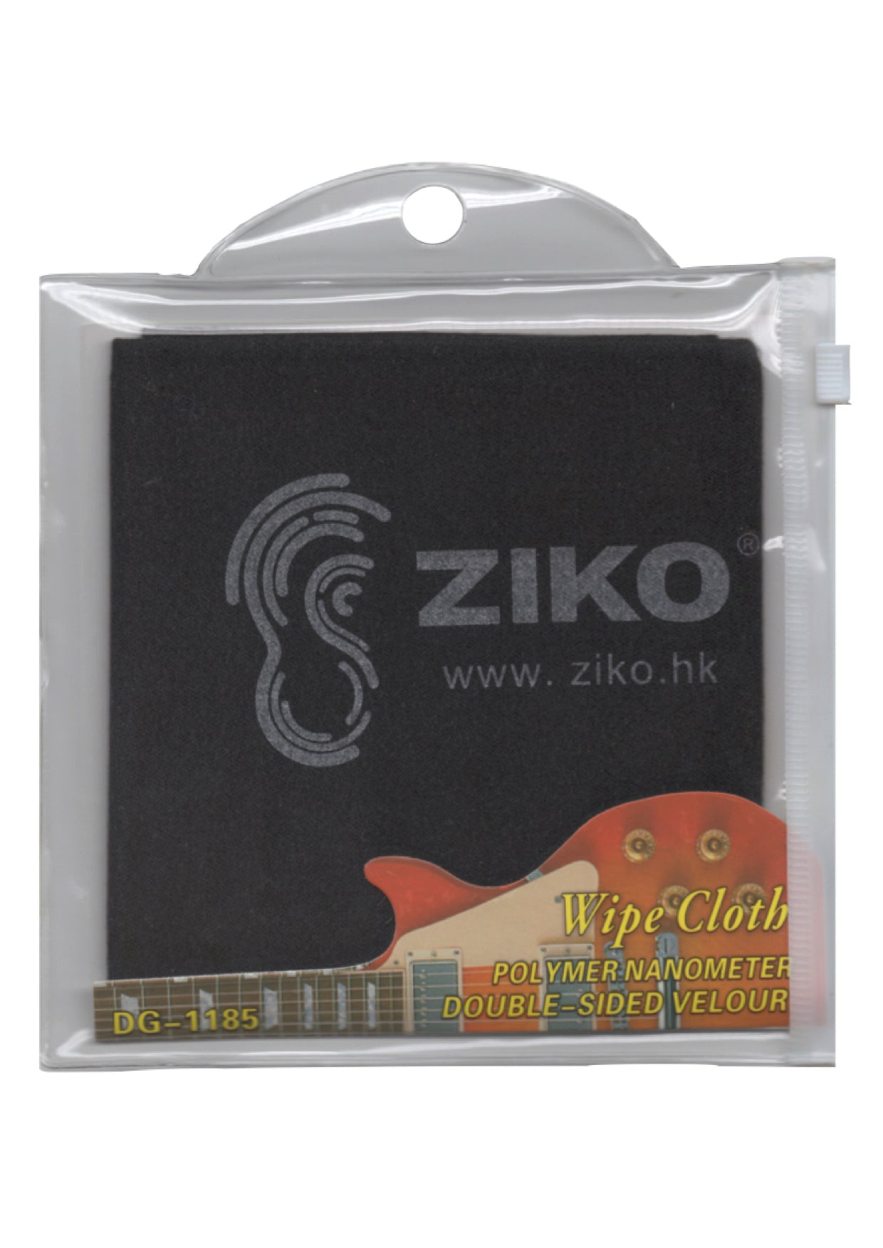 Black ZIKO brand polymer nanometer velour musical instrument cleaning cloth