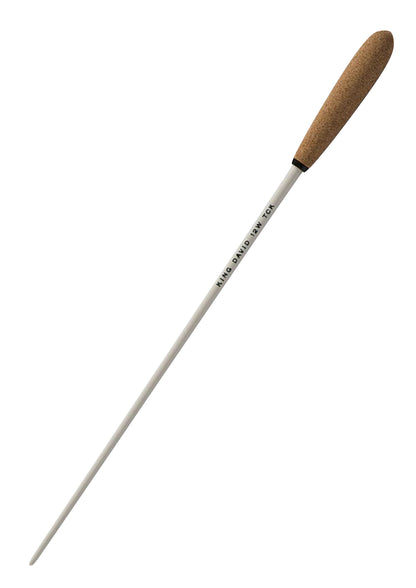 King David 12” (30.5cm) birch wood conductors baton tapered cork handle 12WTCK
