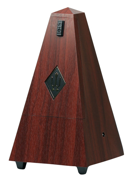 Wittner 845111 plastic pyramid pendulum mechanical metronome mahogany finish