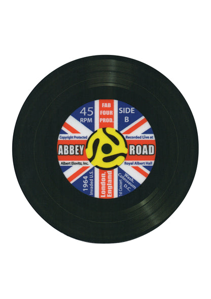 AIM Gifts single vinyl drinks coaster with rubber non slip base Abbey Road LP