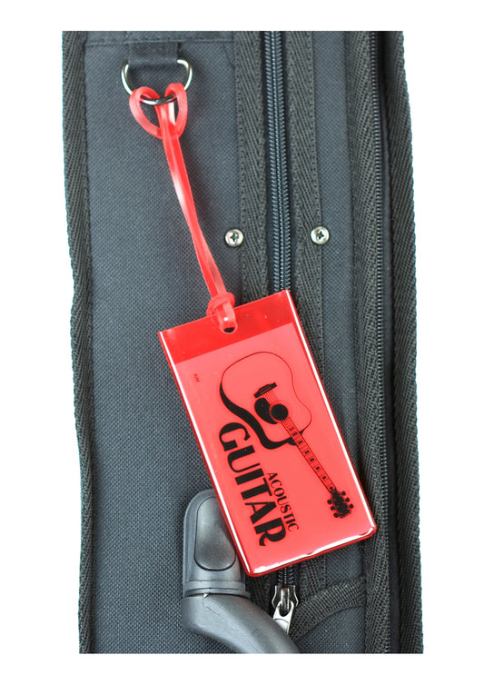 Albert Elovitz AIM Gifts Silicone Bag Tag Acoustic Red