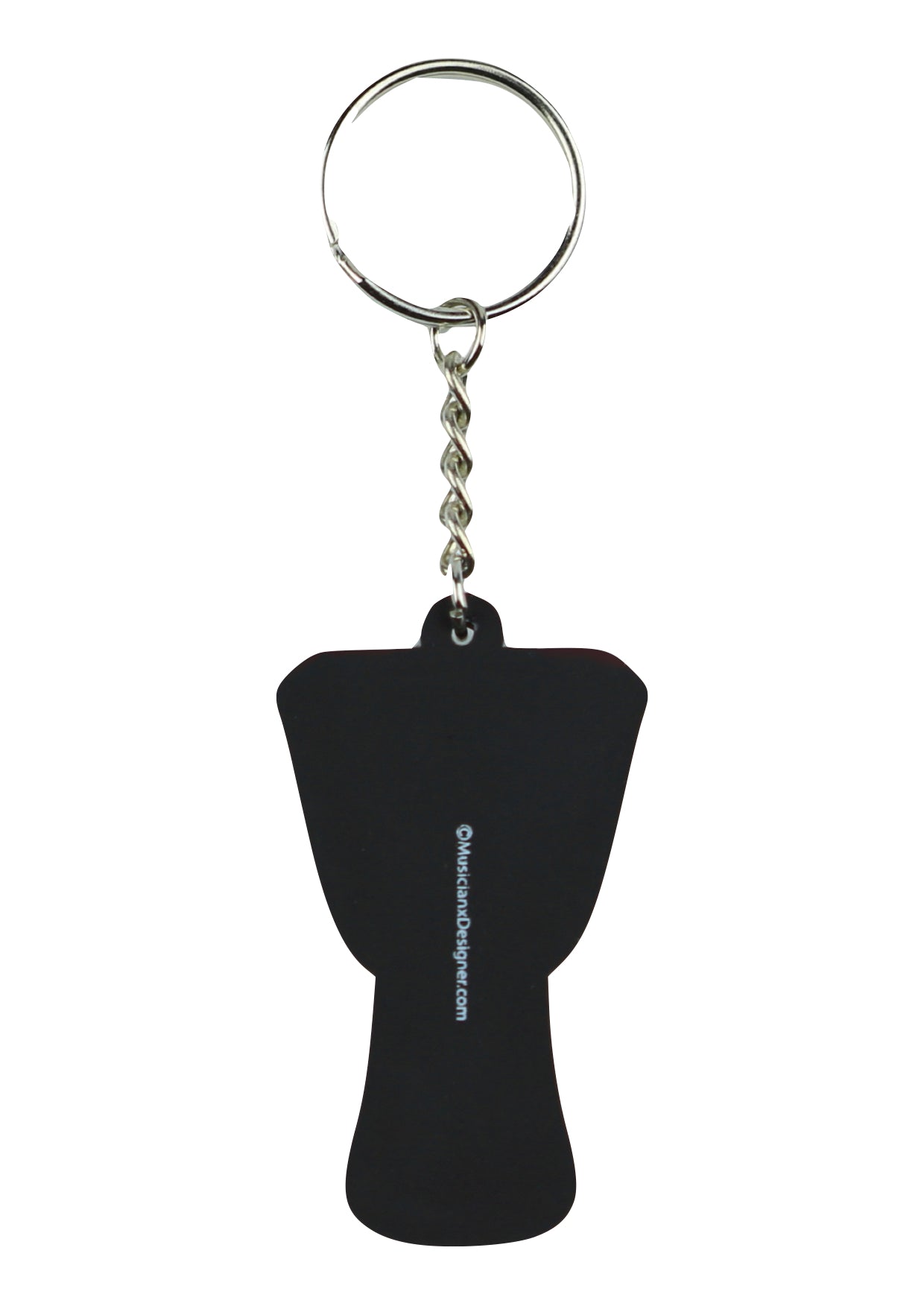 Detailed yellow African drum keyring made of quality materials
