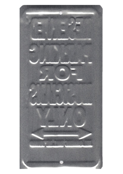 Novelty “Reserved Parking for Musicians Only” Metal Street Sign Plaque