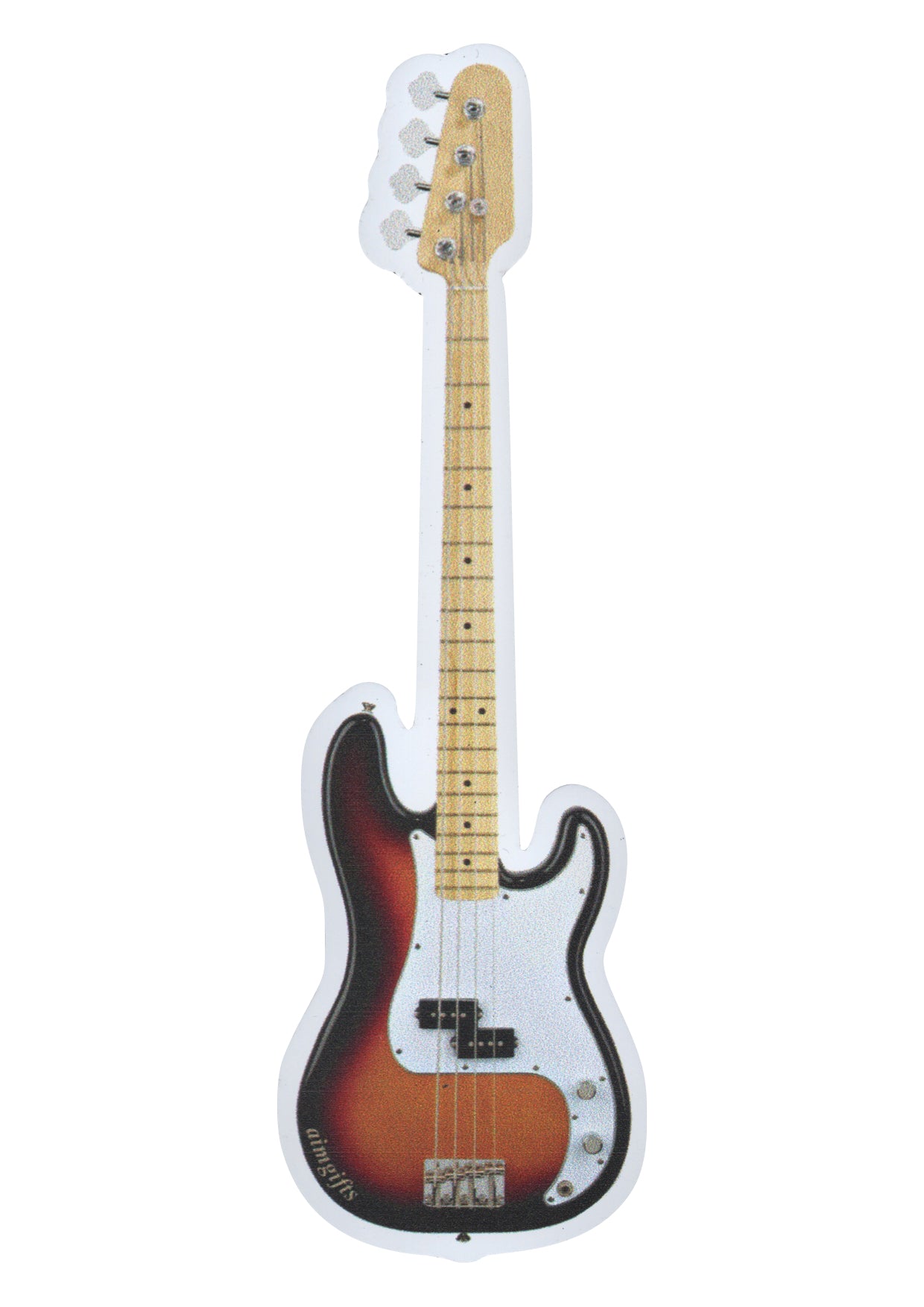 AIM gifts brand music bass guitar die cut fridge magnet