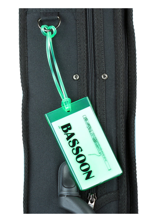 Albert Elovitz AIM Gifts Silicone Bag Tag Bassoon Green