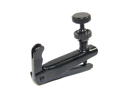 Single black fine tuner adjuster to fit 1/2 - 1/4 size violin