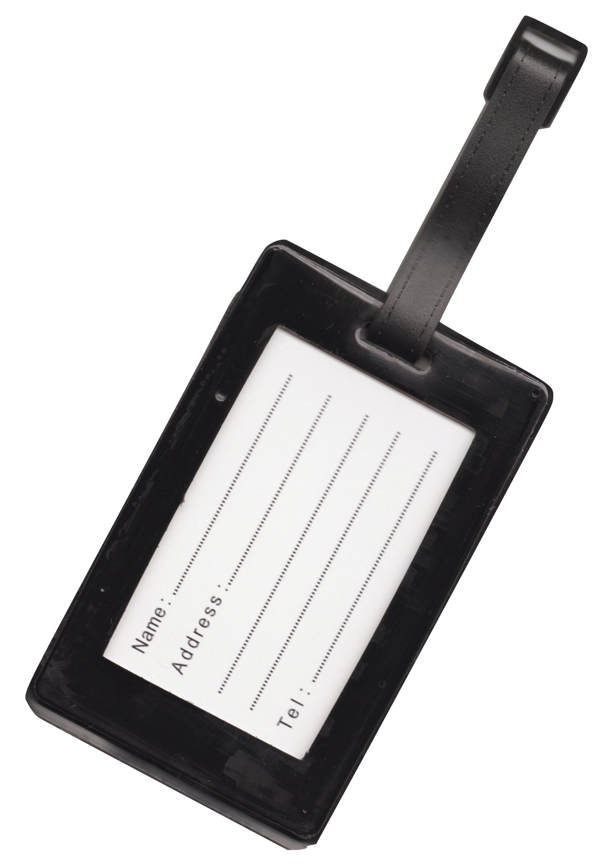 Black keyboard & music symbols design bag instrument case luggage tag