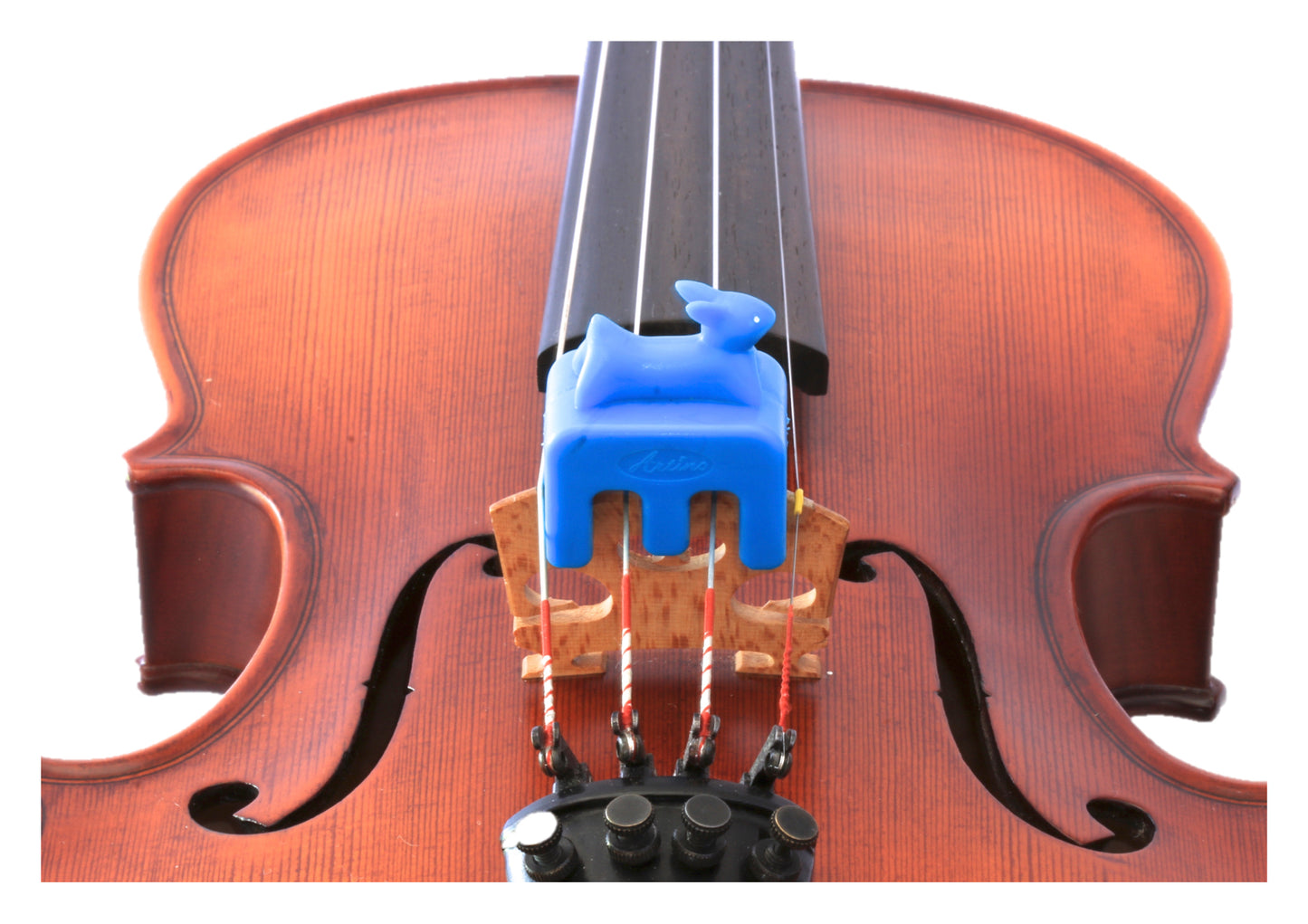 Otto Musica artino weighted blue rabbit violin viola practice mute 4/4 size