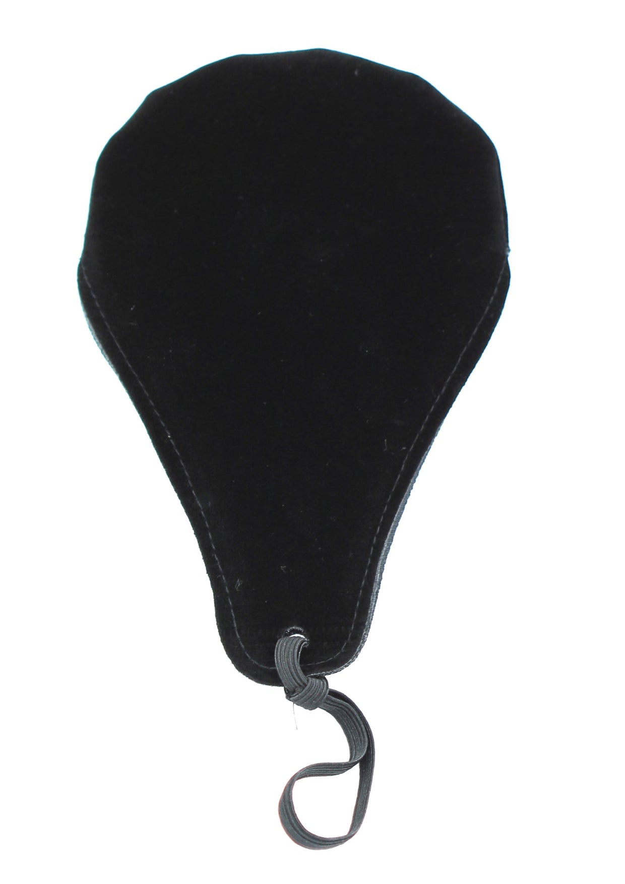 CUSHY Small black 1/2 - 1/16 violin 12” viola chinrest pad cushion elastic strap