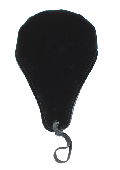 CUSHY Small black 1/2 - 1/16 violin 12” viola chinrest pad cushion elastic strap