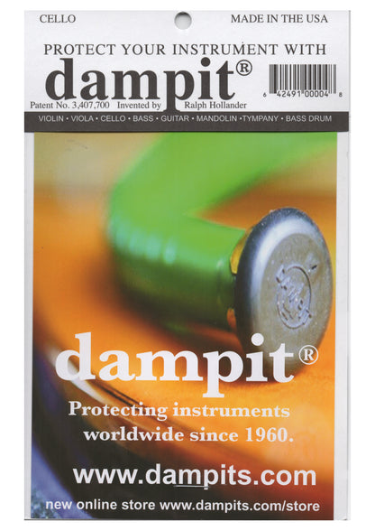 Dampit cello humidifier stops instrument damage in extreme climate conditions