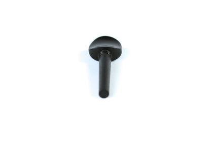 Set of 4 ebony violin tuning pegs with brass diamond capping 1/8 size