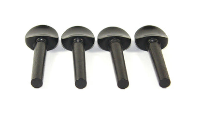 Set of 4 ebony violin tuning pegs Parisian eye inlay 1/4 size