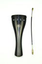 1/16 size ebony violin tailpiece Parisian eye free nylon tie