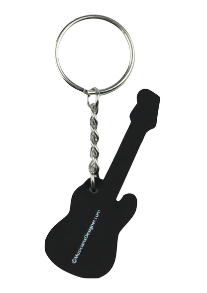 MD brand detailed yellow music guitar keyring quality materials