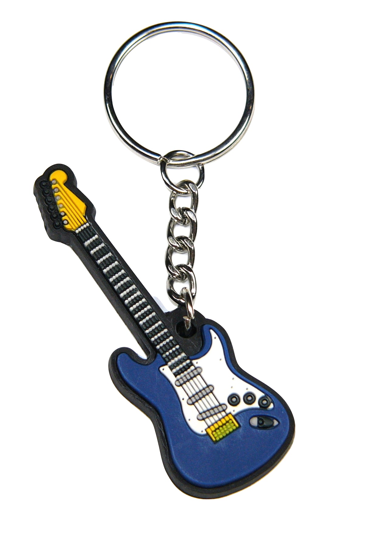 MD brand blue guitar keyring detailed & made of quality materials