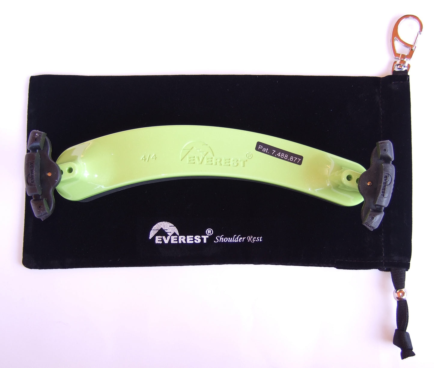 Velvet Everest violin shoulder rest pouch draw string/stopper bead
