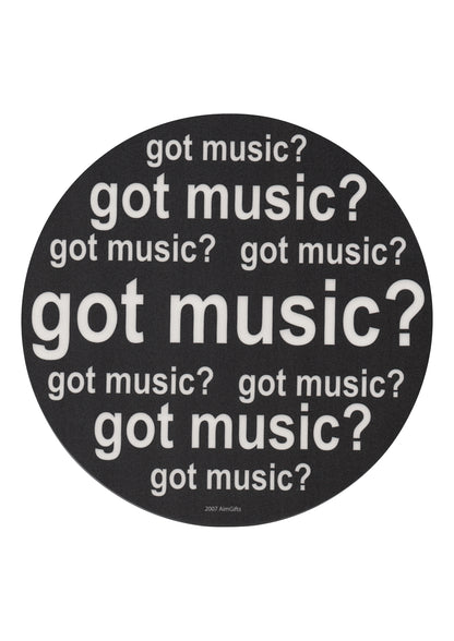 Got Music? Novelty computer mouse pad thick rubber base