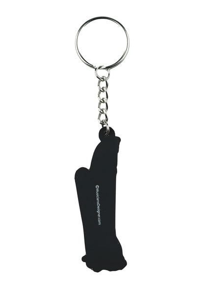 MD brand detailed music harp keyring made of quality materials