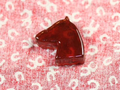 Horse shaped Rockin Rosin for violin viola or cello, patterned cloth